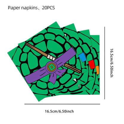 Cartoon Turtles Birthday Party Decorations Tableware Tablecloth Cup Plate Bag Napkins Balloon Baby Shower Turtles Party Favors