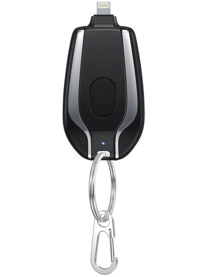 Mini Keychain Power Bank 2000mAh Emergency Portable Charger Compatible with iPhone11 12 13 14 , Samsung, Xiaomi Small Power Bank