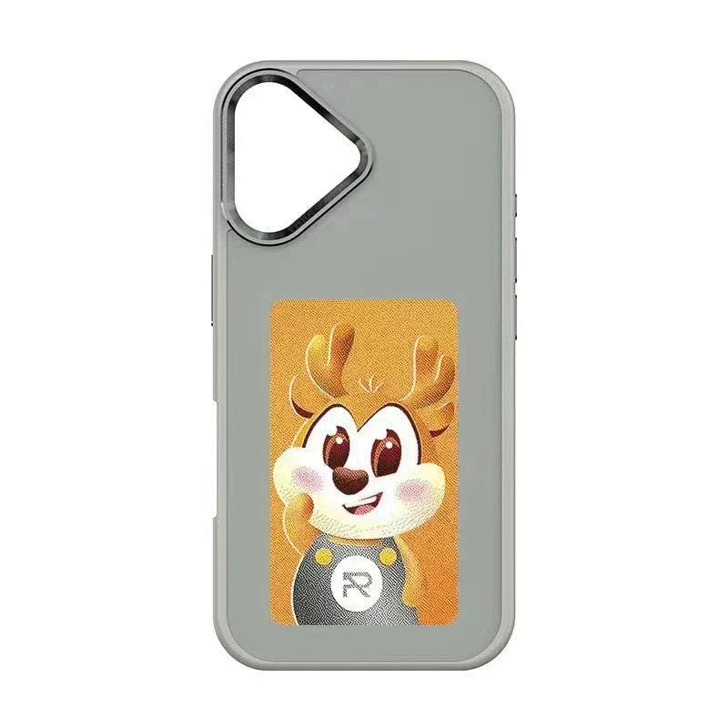 Smart NFC E-Ink Screen Phone Case For iPhone 17 16 15 14 13Pro Max 16/17 Plus Display Shockproof Protective Cover Photo Custom