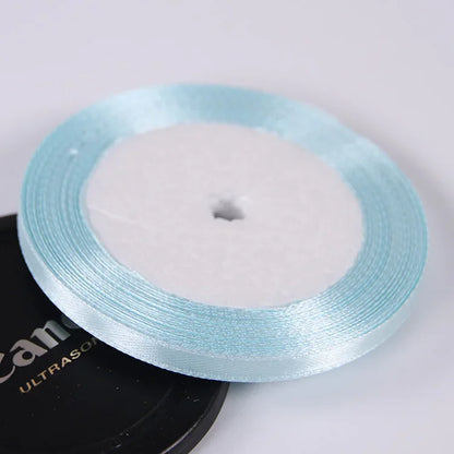 22 Meters/Roll 6mm Silk Satin Ribbons Christmas Halloween Birthday Party Gift Wrapping Ribbons DIY Handmade Crafts Material