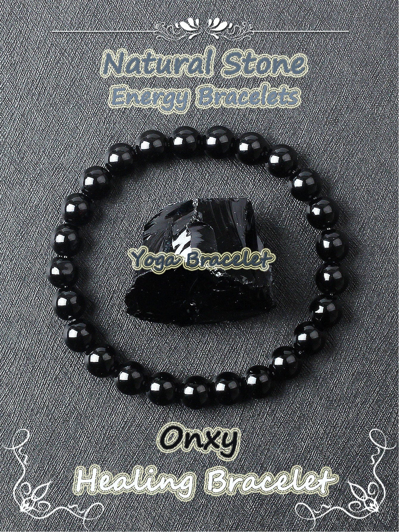 Original Natural Stone Beads Bracelet Men Women Reiki Blue Apatite Lapis Lazuli Amethyst Yellow Tiger Eye Beads Bracelet Jewelry