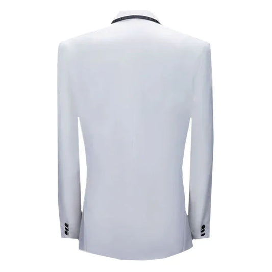 (jacket+pants) Men Fashion Wedding Banquet Party Flower