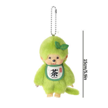 Monchhichi Plush Keychain Kawaii Monchichi Pendant Backpack Charms Cartoon Monchich Keyring Party Favor Gifts 키티 몬치치 モンチッチ