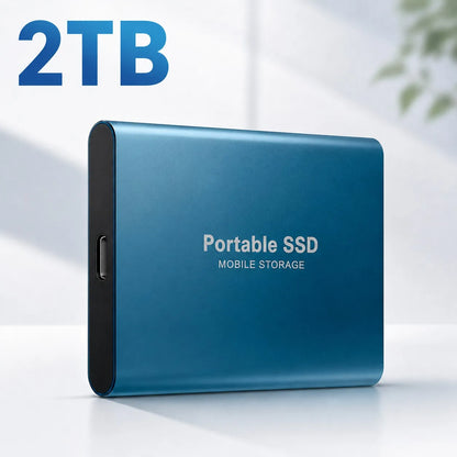 High Efficiency External Hard Disk Mobile Solid State Drive 1TB 2TB TPYE-C Storage Device For Data Backup