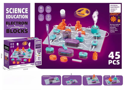 VATOS Science Circuit for Kids DIY Electronics Exploration Kit 150+ Project Physics Experiment Circuit Board Educate Toy Ages 6+