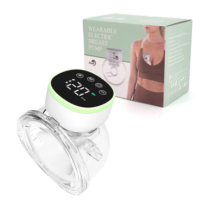 Wearable Hands Free Electric Breast Pump LED Display Anti‑Backflow Rechargeable Portable Milk Extractor Breastfeeding Tool