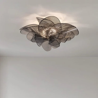 Nordic hallway ceiling chandelier Black/White PVC flower Pendant Lights living room Bedroom lights decoration modern led lights