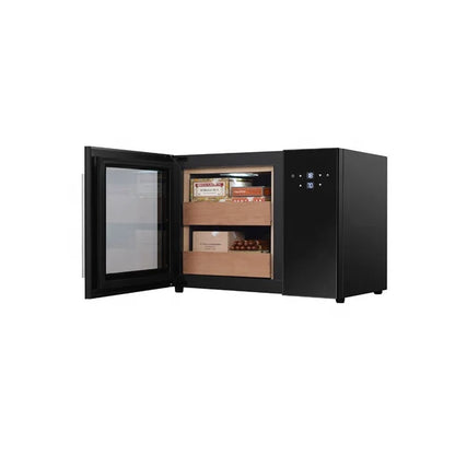Electric Wine Cooler 40L Small Cigar Humidor Cooler For Home Or Hotel With Precise Thermostat