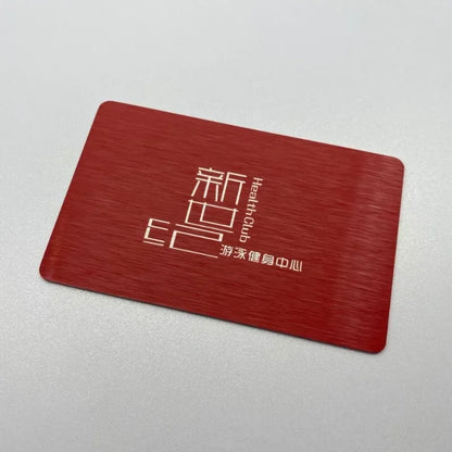 Customized High-grade VIP Metal Card NFC Chip Stainless Steel Business Card With Frosted Design Metal Printing Product