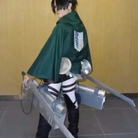 Anime Attack on Titan Cosplay Costumes Giant Cloak with Hat Shingeki No Kyojin Scouting Legion Green Cape Mens Clothes