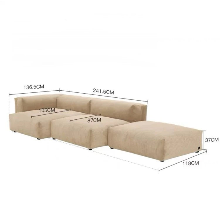 hhChina Manufacture Sofa Couch Living Room Furniture Velvet Fabric Sofa Set Nordic Beige Creative Corner Nordic room sofa*