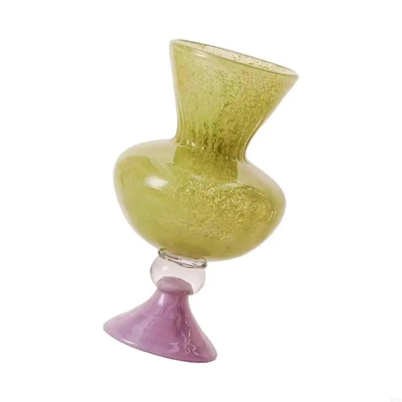 Glass Urn Vases Thickened Flower Vases for Home,Wedding Parties Table Centerpieces Decorative Vases Pedestal Vases Gift B03E