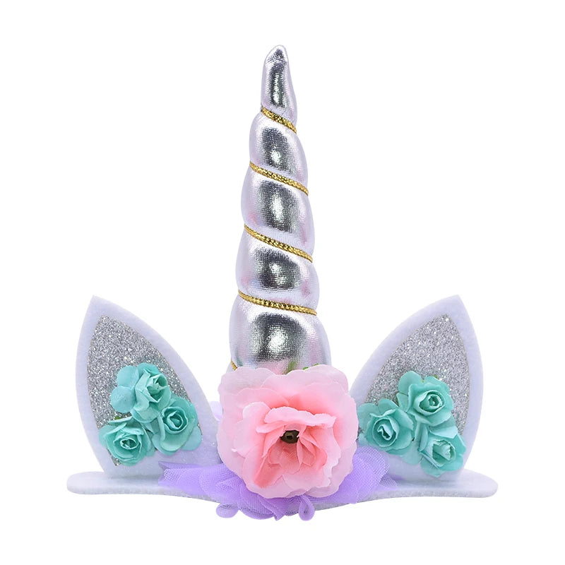 Unicorn Cake Topper Unicorn Birthday Party Supplies Cake Topper Decorations for Girls First Birthday Cake Topper