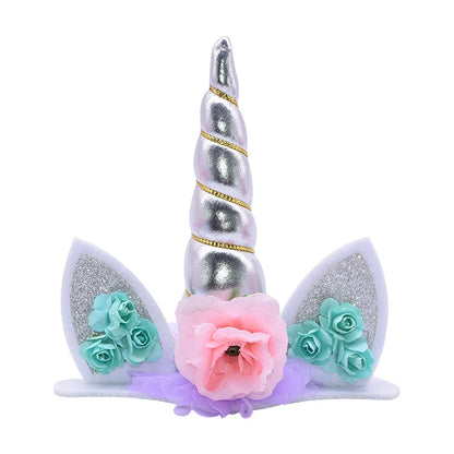 Unicorn Cake Topper Unicorn Birthday Party Supplies Cake Topper Decorations for Girls First Birthday Cake Topper