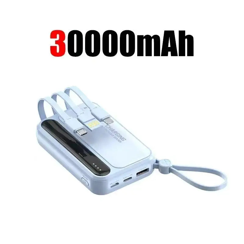 Lenovo 2026New 120W Super Fast Charging 500000mAh 4 In1 Cables Portable Powerbank Power Bank For Iphone Huawei Samsung