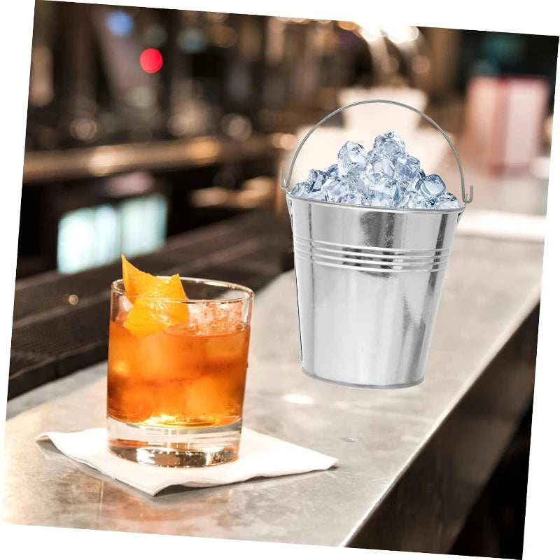Thickened Double Wall Stainless Steel Ice Bucket Insulated Wine Champagne Chiller Cooler Bucket For Beer Bar Ice Storage Tool