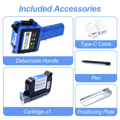 Mini Detachable Handheld Inkjet Printer MD16 Portable Compact Wireless Printing Device for Photos And Documents