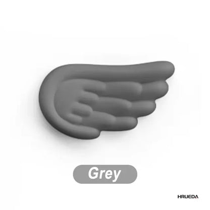 Keyboard Mouse Wrist Rest Angel Wing Memory Foam Mouse Pad Set Wrist Support Ergonomic Non-Slip for Computer Laptop Easy Typing