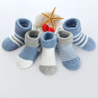 5Pairs/lot Unisex Non-Skid Baby Shoe Socks 0-12months Cotton Baby Boy Girls Meia Infantil Cheap Stuff
