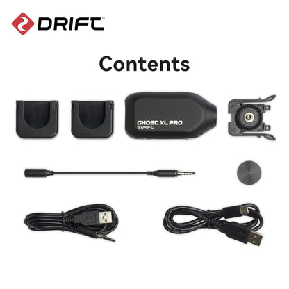 Drift Ghost XL Pro 4K PLUS HD Action Camera 3000mAh Battery WiFi IPX7 Waterproof Rotatable Lens Helmet Cam Motorcycle Bicycle