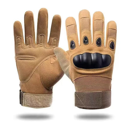 Tactical Hard-Shell Gloves | Full-Finger Outdoor Shooting & Riding Gloves | Men's Protective Gear