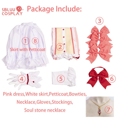 SBluuCosplay Kaname Madoka Cosplay Costume Magica Kaname Dress Kaname Madoka Outfits Halloween Costume Outfit Upgraded Style