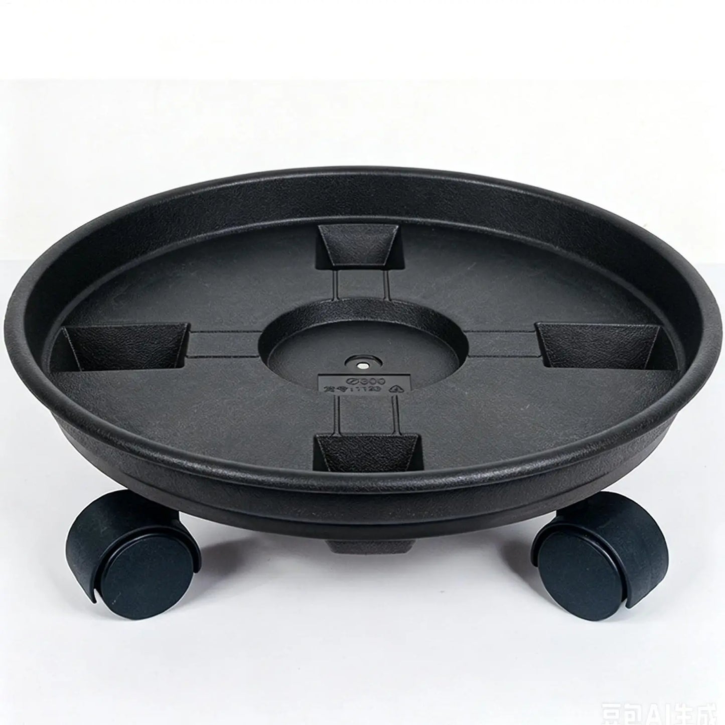 Heavy Duty Plant Holder 4 Wheel Rolling Planter Tray with Drainage Plant Pot Dolly Movable Base Home Garden Decorative Pot Stand