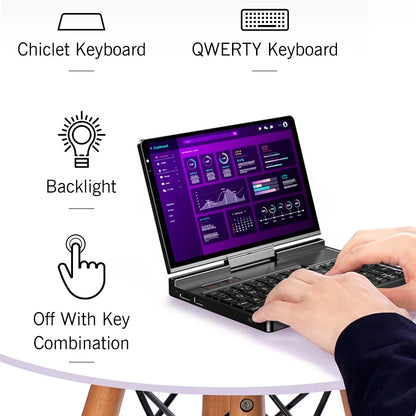 2026 Hot Sale GPD Pocket4 2-in-1 Laptop Tablet AMD AI 9 HX 370/8840U 64GB 2TB NVMe 8.8 Inch 144Hz Palm Size Mini PC