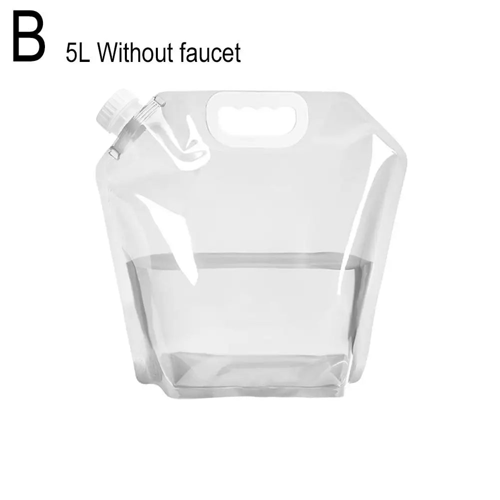 5/10l Portable Camping Water Bag Foldable Drinking Water Bucket Large