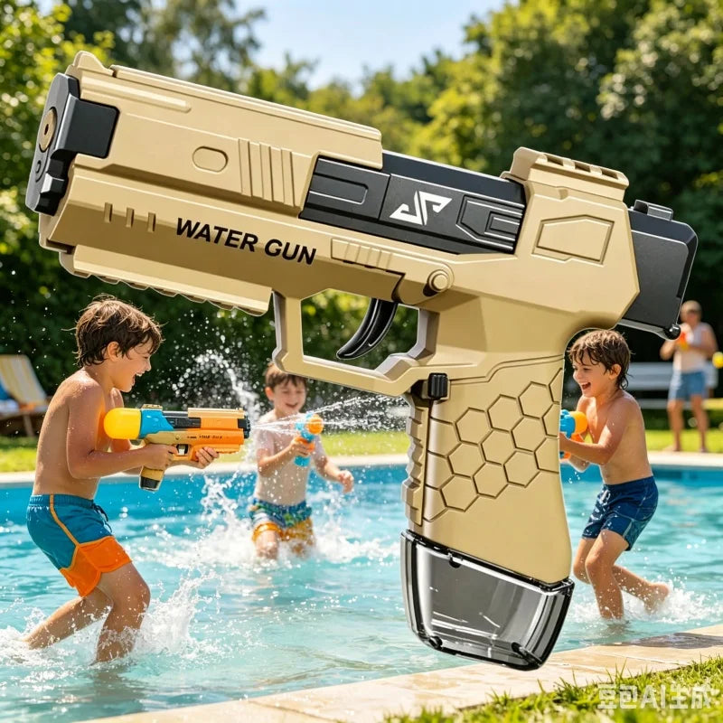 Manual Burst Water Guns Long Range Shooting Games Water Blasters Toys for Kids Summer Outdoor Beach Pool Fighting Children Toy