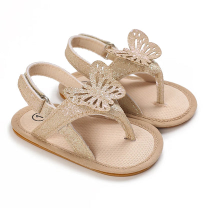 Baby Learning Walk Shoes, Breathable Summer Sandals with Bow & Embroidery, Soft Comfort Footwear for Newborn Infants 0-18M
