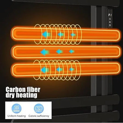 Improving Quality of Life Towel Warmers for Bathroom, Electric Heated Towel Rack, Wall Mounted Waterproof Towel Warmer Rack