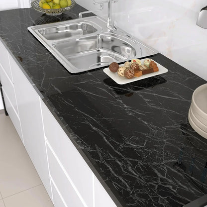 80cm Marble Vinyl Self Adhesive Wallpaper Waterproof Contact Paper PVC Wall Stickers for Kitchen Livingroom Home Decorative Film