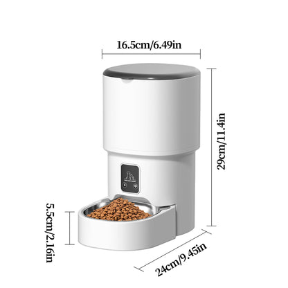 4L Smart Pet Feeder Automatic Cat Food Dispenser Cat Dog Bowl Automatic Cat Feeder Dog Slow Food Machine With Timed Quantitative