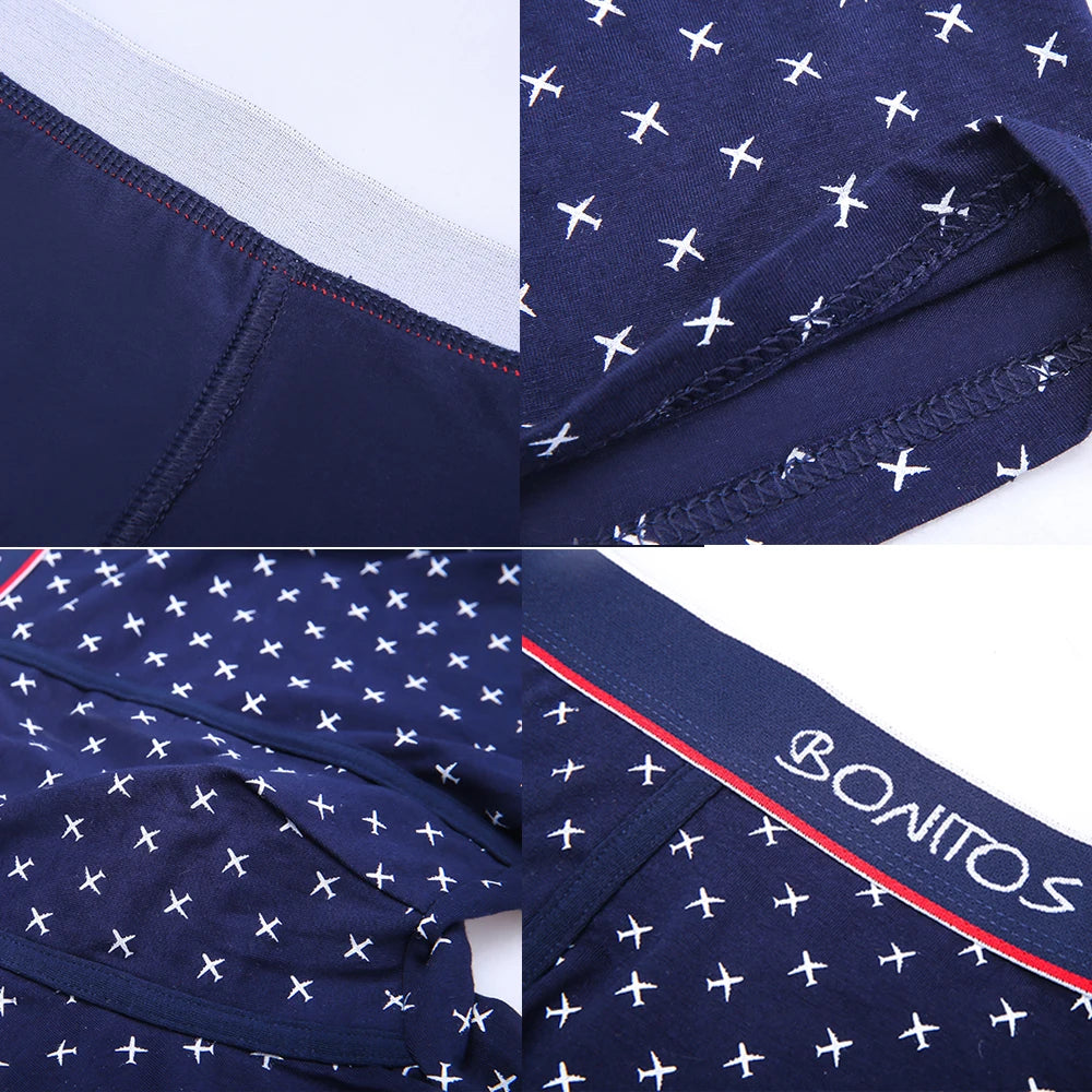 4pcs Cotton Boxers For Man Underwear Sexy Print Men's Panties Plus Size Brands Camouflage Mens Underpants Shorts