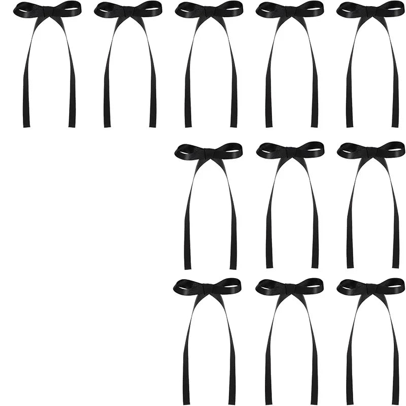 20/30Pcs Bow Cake for Cake Black Red Pink Ribbon Cake Bow Topper Decoration Birthday Decoration Party Supplies Bow Cake Toppers