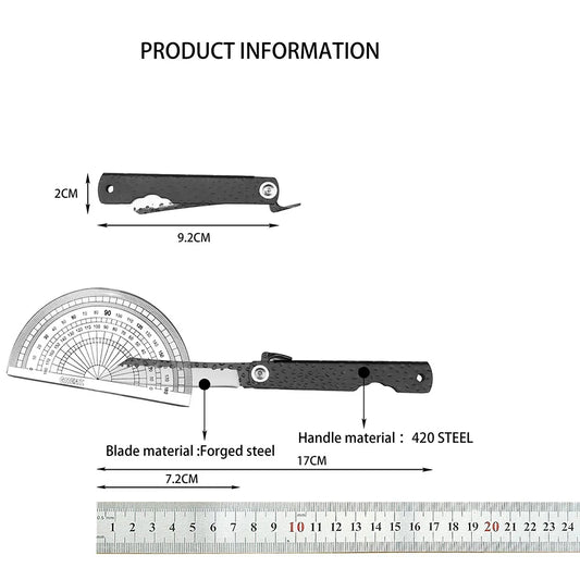 Household Folding Knife Durable Forged Steel Blade 420 Steel Handle Outdoor Camping with Multi-purpose Adventure Climbing Knives