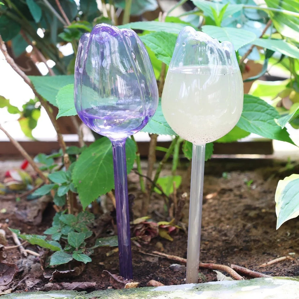 4/1PCS Automatic Drip Irrigation Waterer Plastic Tulip Plant Watering Globes Self Watering Supplies Planter Insert Water Devices