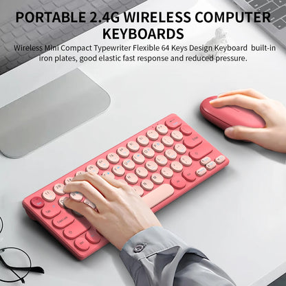 2.4G Wireless Keyboard and Mouse Combo Battery Power Bluetooth Keyboard and Mouse Set for Laptop for Ipad Cell Phone Tablet