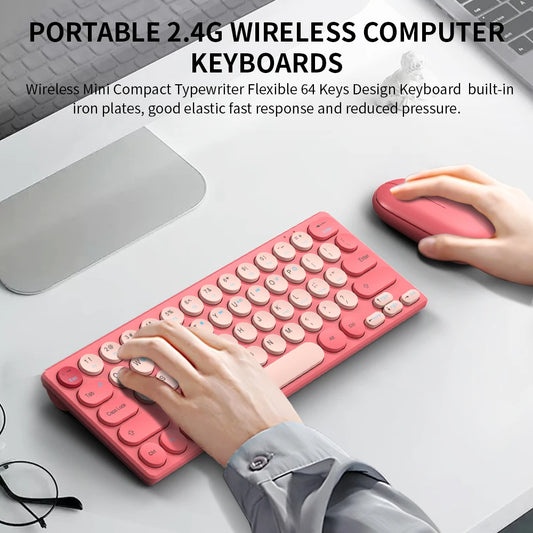2.4G Wireless Keyboard and Mouse Combo Battery Power Bluetooth Keyboard and Mouse Set for Laptop for Ipad Cell Phone Tablet