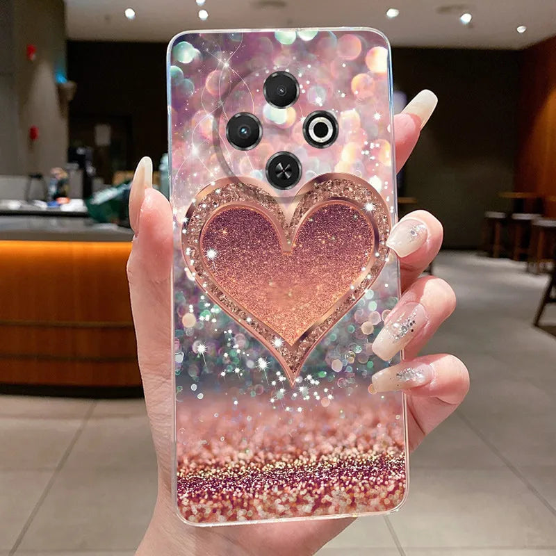 For Tecno Spark 30C Case kl5 kl5n Aesthetic Butterfly Flower Clear Soft Silicone Back Cover Techno Spark 30C Phone Case k15 k15n