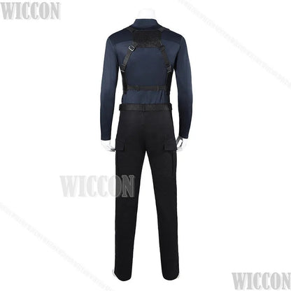 Residenttt Leon Full Set Suit Cosplay Dark Coat Slim-fit T-shirt Pant Belt Gloves Horro Game Man Halloween Comic Con Festival