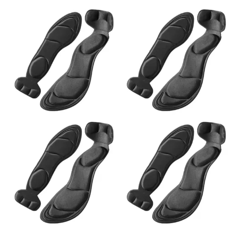 Memory Foam Insoles Women High-heel Shoes Insoles Anti-slip Cutable Insole Comfort Breathable Heel Protection Massage Shoe Pads