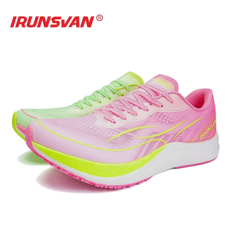 IRUNSVAN Men's sports running shoes with shock-absorbing and anti slip mesh comfortable and shock-absorbing running shoes