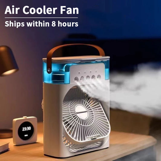 3 in 1 New Fan Air Conditioner Household Small Air Cooler LED Night