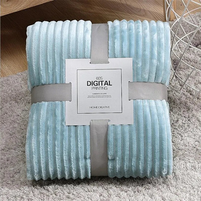 Winter Warm Fleece Baby Adult Throw Blanket for Bed Flannel Sofa Plaid Yoga Sports Tapestry Bedspread Bedcover 200x230cm