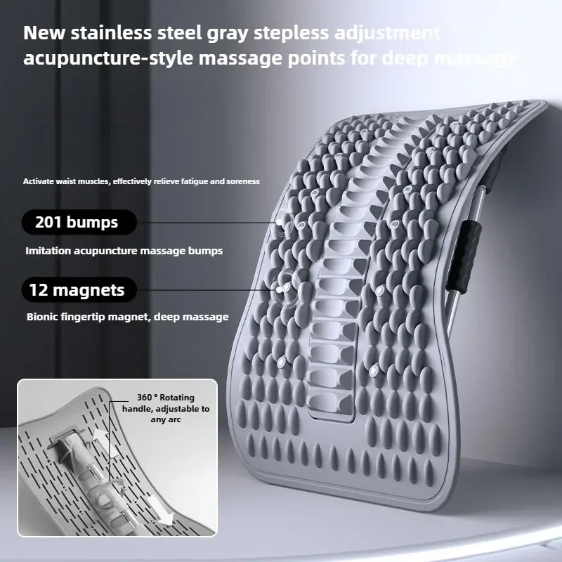 Best-seller 12Magnets Lumbar Vertebrae Relaxer Humpback Correction Shaping Back Stretcher Back Pain Relief Stretching Massager