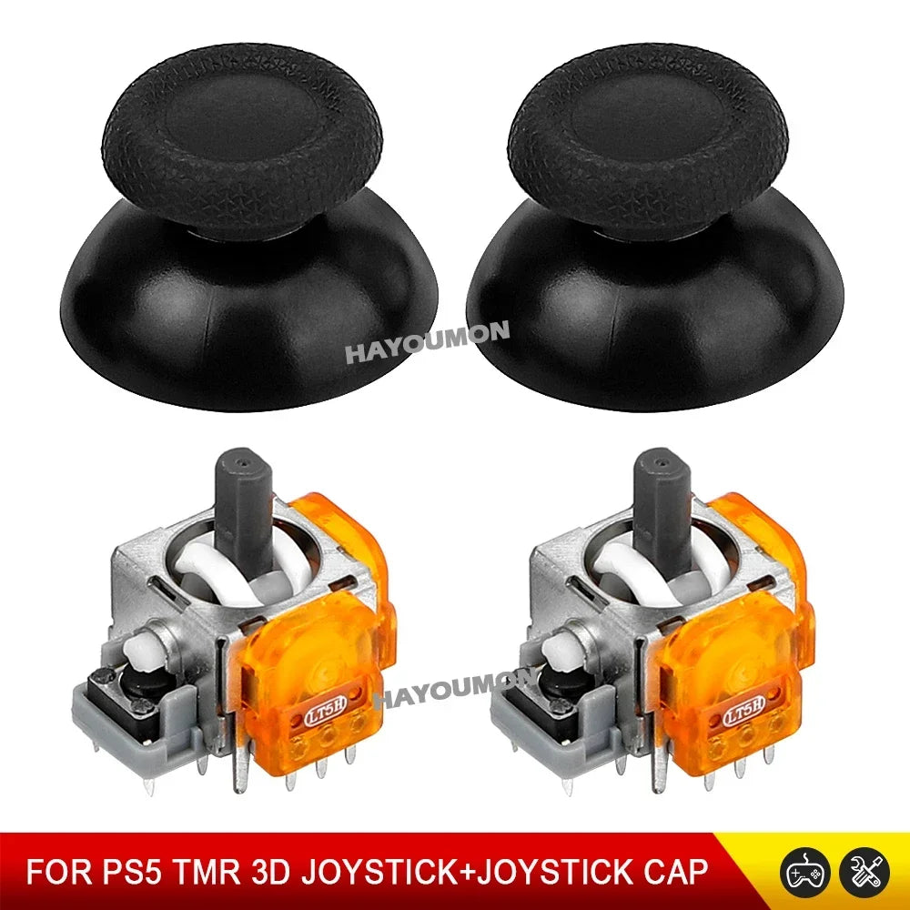TMR Electromagnetic Joystick For PS5 Gamepad 3D Analog Stick Sensor Module For PS5 Controller with Joystick Caps Game Accessory
