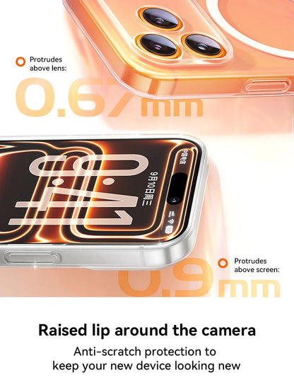Joyroom For iPhone 18 Pro Max Case Magnetic Frosted Case Lens Protection Matte Cover For iPhone 18 Pro Wireless Charger Cover