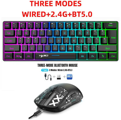 Wireless Keyboards and Mouse Kwhite Gaming Eyboard USB 60% Computer Branco Bluetooth Combo Ergonomic PC Backlit iPad Key Board